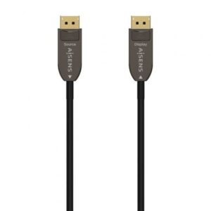 Cable DisplayPort 1.4 AOC 8K Aisens A155-0610/ DisplayPort Macho - DisplayPort Macho/ 50m/ Negro