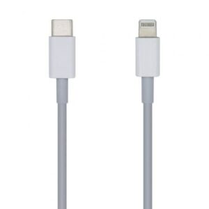 Cable USB 2.0 Tipo-C Lightning Aisens A102-0441/ Lightning Macho - USB Tipo-C Macho/ 20cm/ Blanco