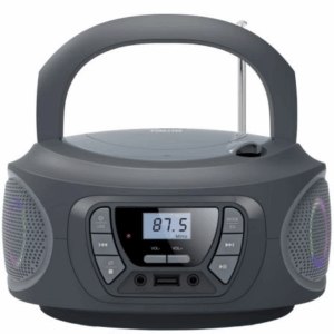 Radio CD Fonestar BOOM-ONE-G/ 13W/ con Cable/ a Pilas/ Gris
