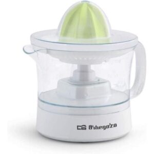 EXPRIMIDOR ORBEGOZO EP 1510 - 25W - CAPACIDAD 0.5L - INCLUYE 2 CONOS - ROTACIÓN BIDIRECCIONAL - ACCESORIOS LAVABLES EN LAVAVAJILLAS