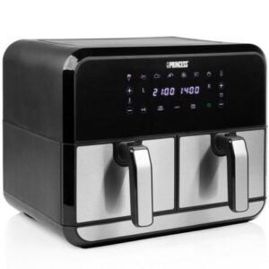 Freidora por Aire / Sin Aceite Princess Double Basket Airfryer 182074/ 2400W/ Capacidad 8L