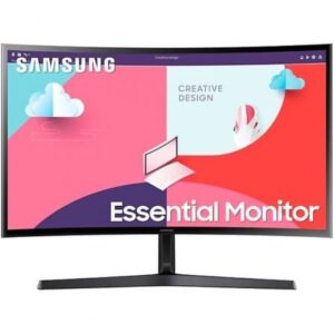 Monitor Curvo Samsung Essential Monitor S36C S24C366EAU/ 24"/ Full HD/ Negro