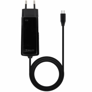 Cargador de Portátil GaN TooQ TQLC-USBCGAN100PD-C USB Tipo-C/ 45W/ Automático/ Voltaje 5-20V