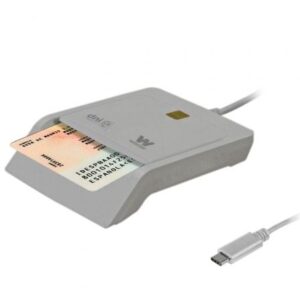 Lector de DNI y Tarjetas Woxter PE26-198/ Blanco/ USB 2.0